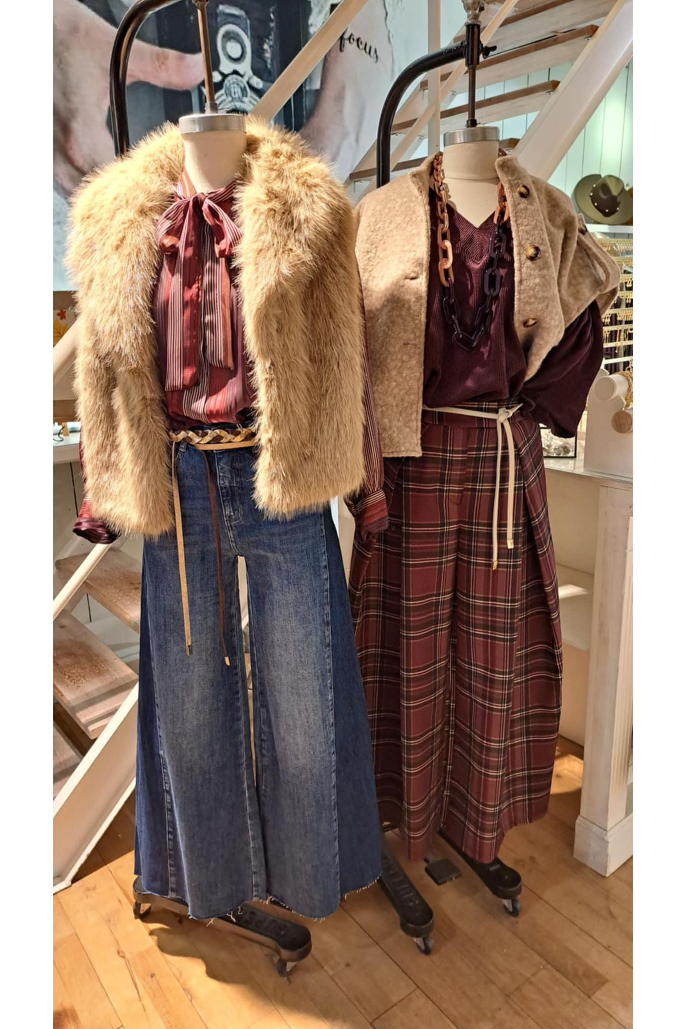 Voile bloes burgundy