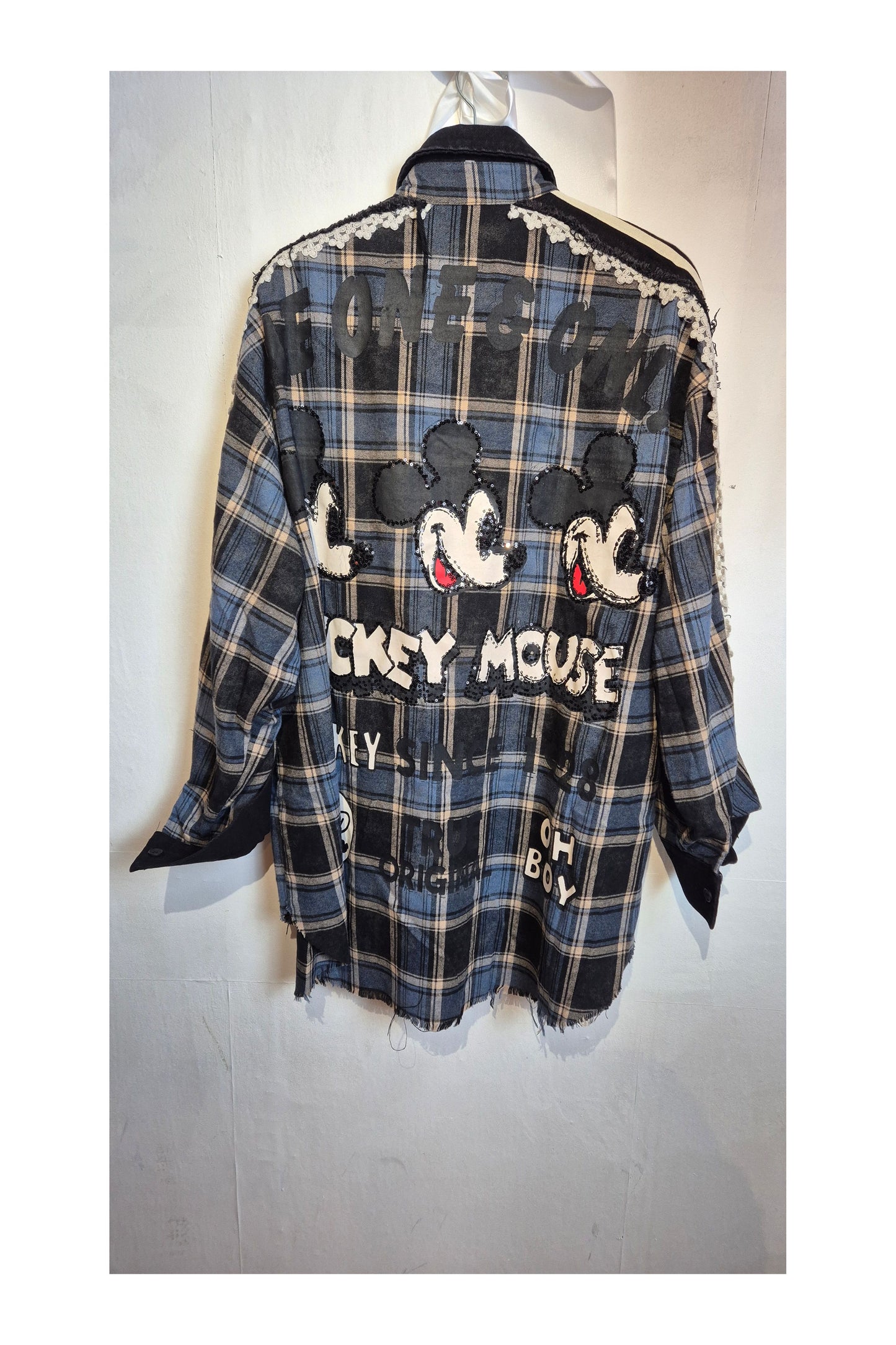 Mickey & Minnie Check Blouse