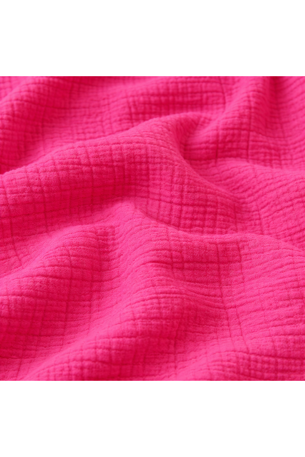 Luchtige broek in gewafeld katoen fuschia