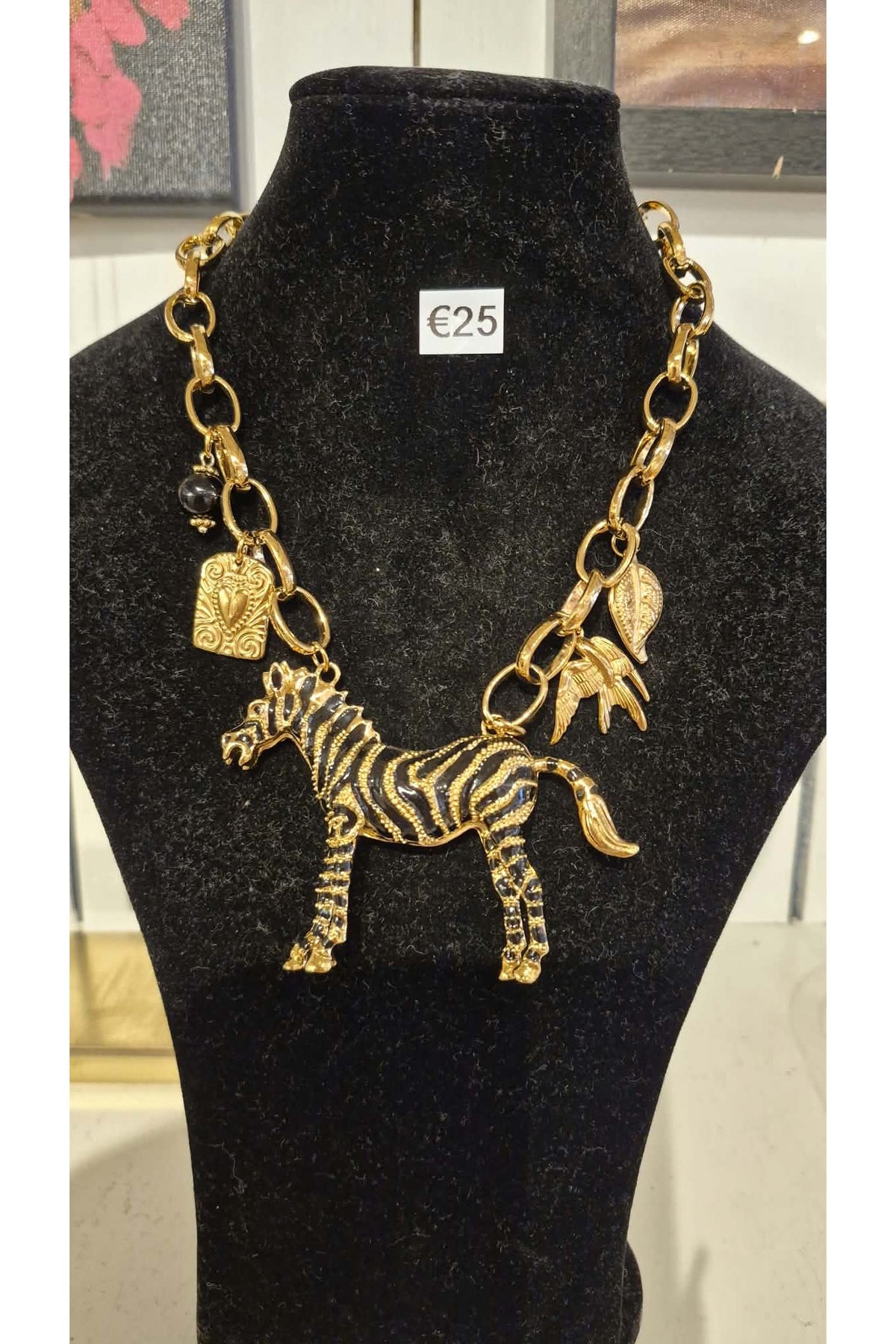 🦓 Wild Zebra Statement Ketting