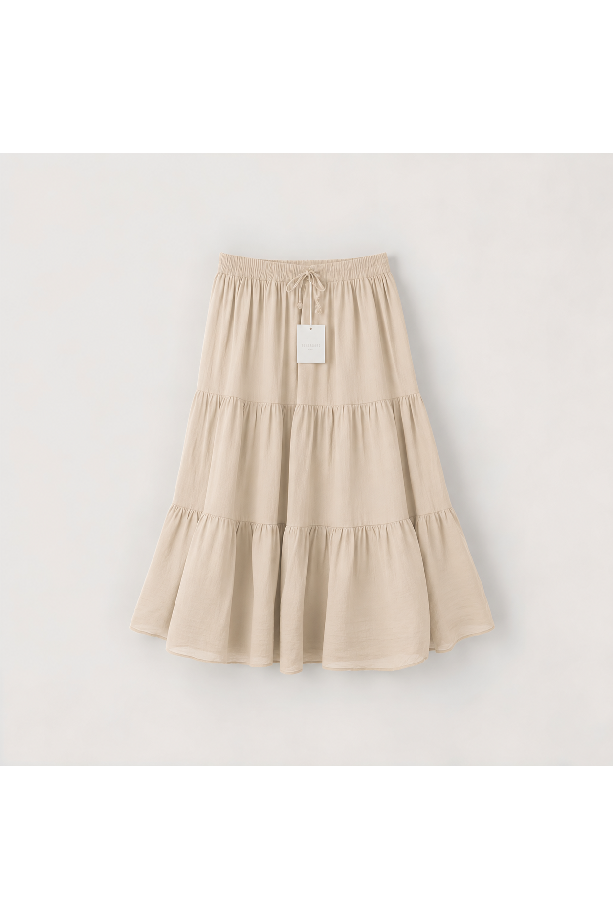 Strokenrok licht beige