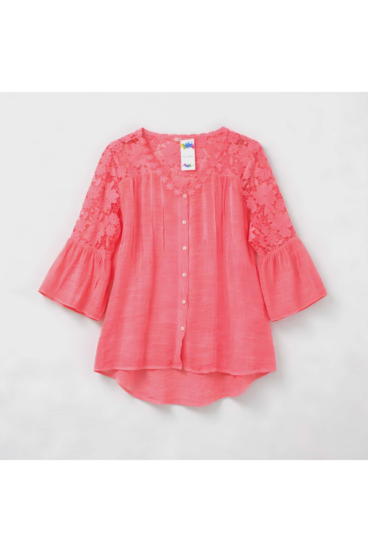 Romantische bloes corail