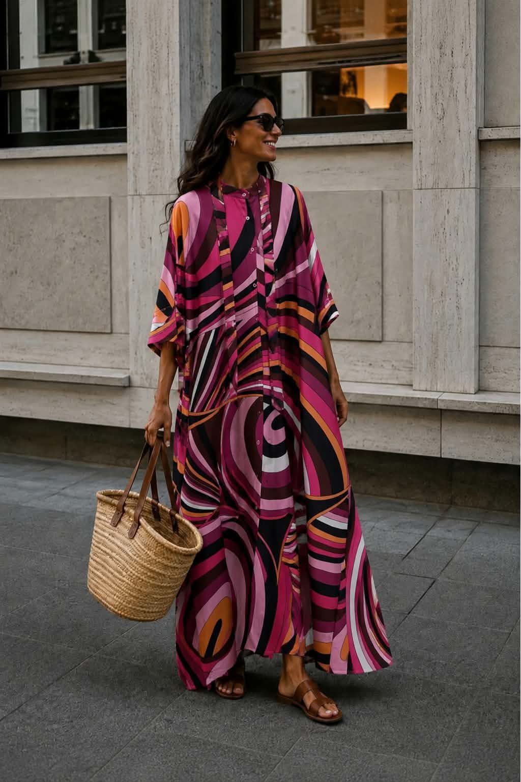 Riva Retro Maxi Dress