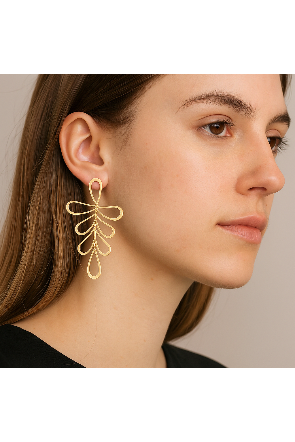 Abstracte blaadjes-Goud