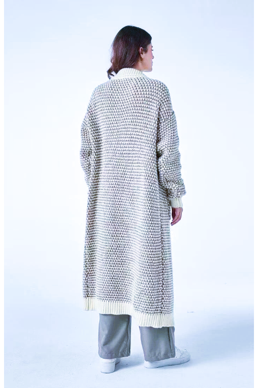 Long Cardigan grijs