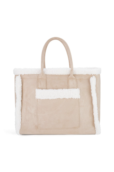 Boho Teddy Tote Beige