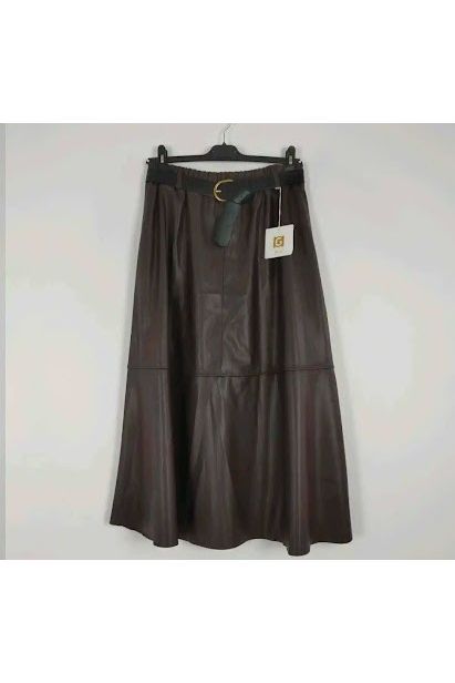 Rok Imitatieleder Bruin