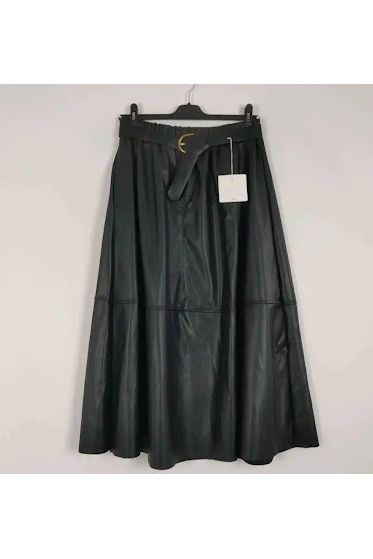 Rok Imitatieleder Zwart