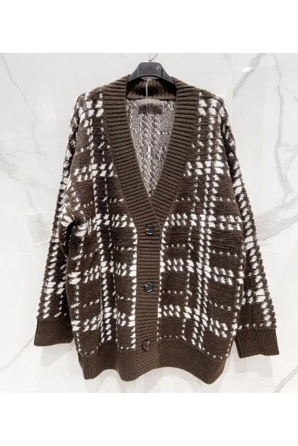 Check Me Out Cardigan Choco
