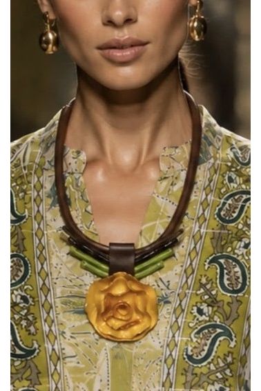 Boho Statement Halsketting met Bloemhanger