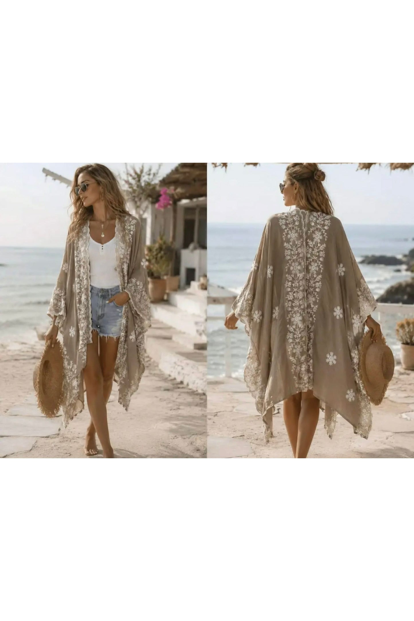 Boho Kimono Nomad taupe