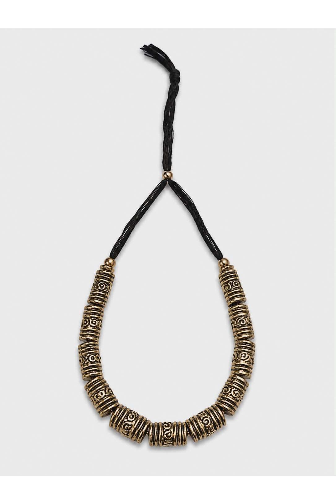 Bohemian ketting antiek goudkleurig