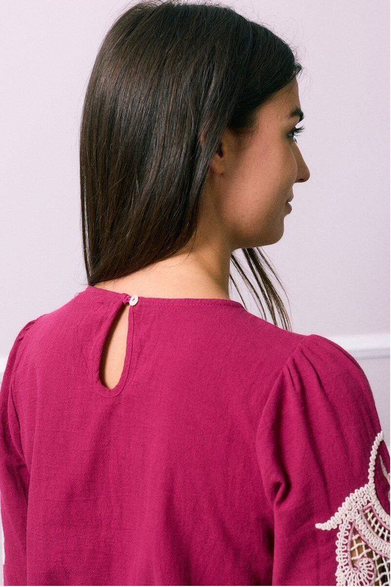 Plum Lace Blouse