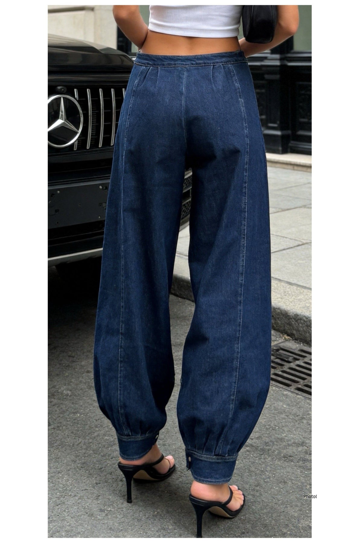 Dark Denim Balloon Jeans