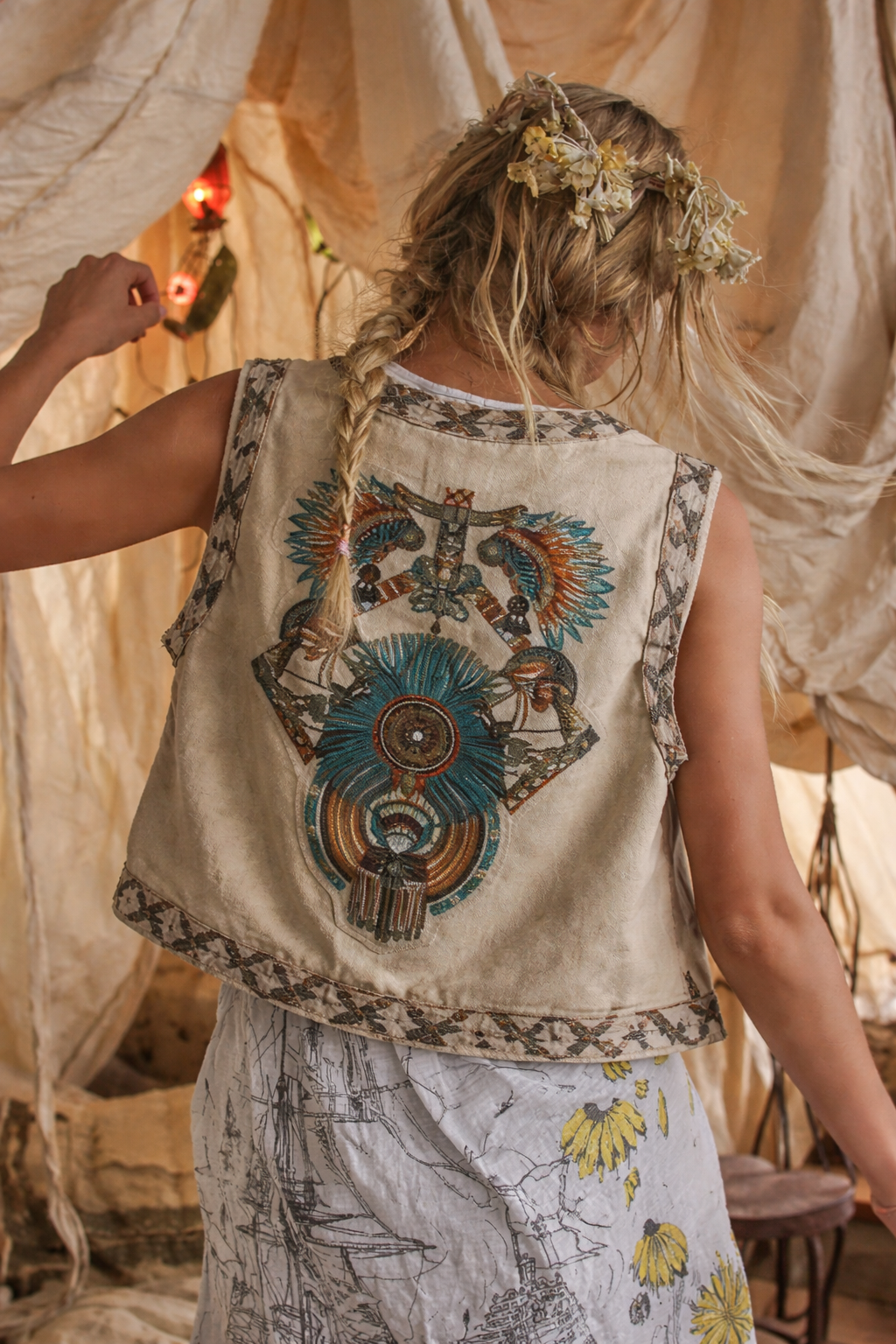 Statement Gilet Camel