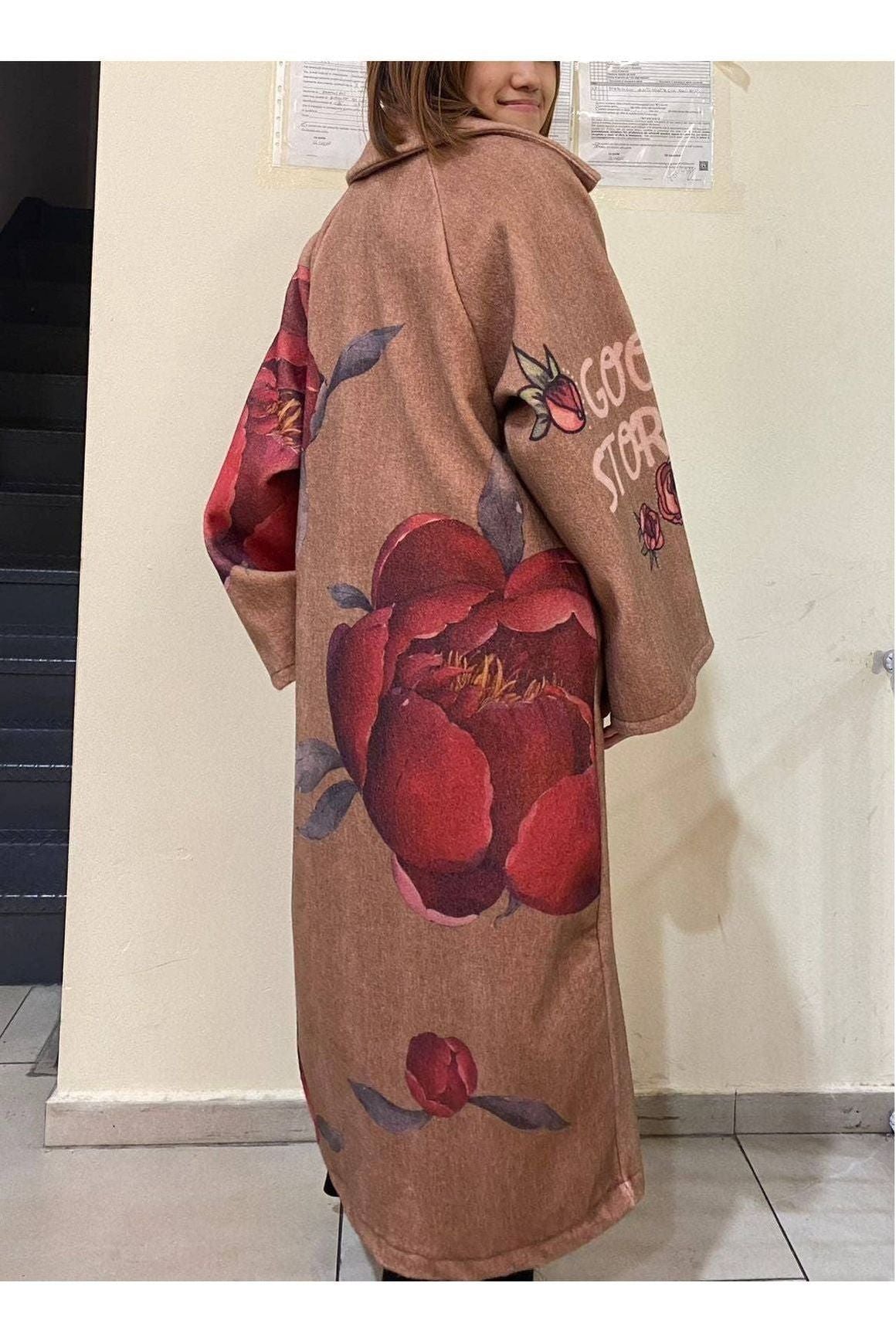 Bedrukte Jas Met Tekst