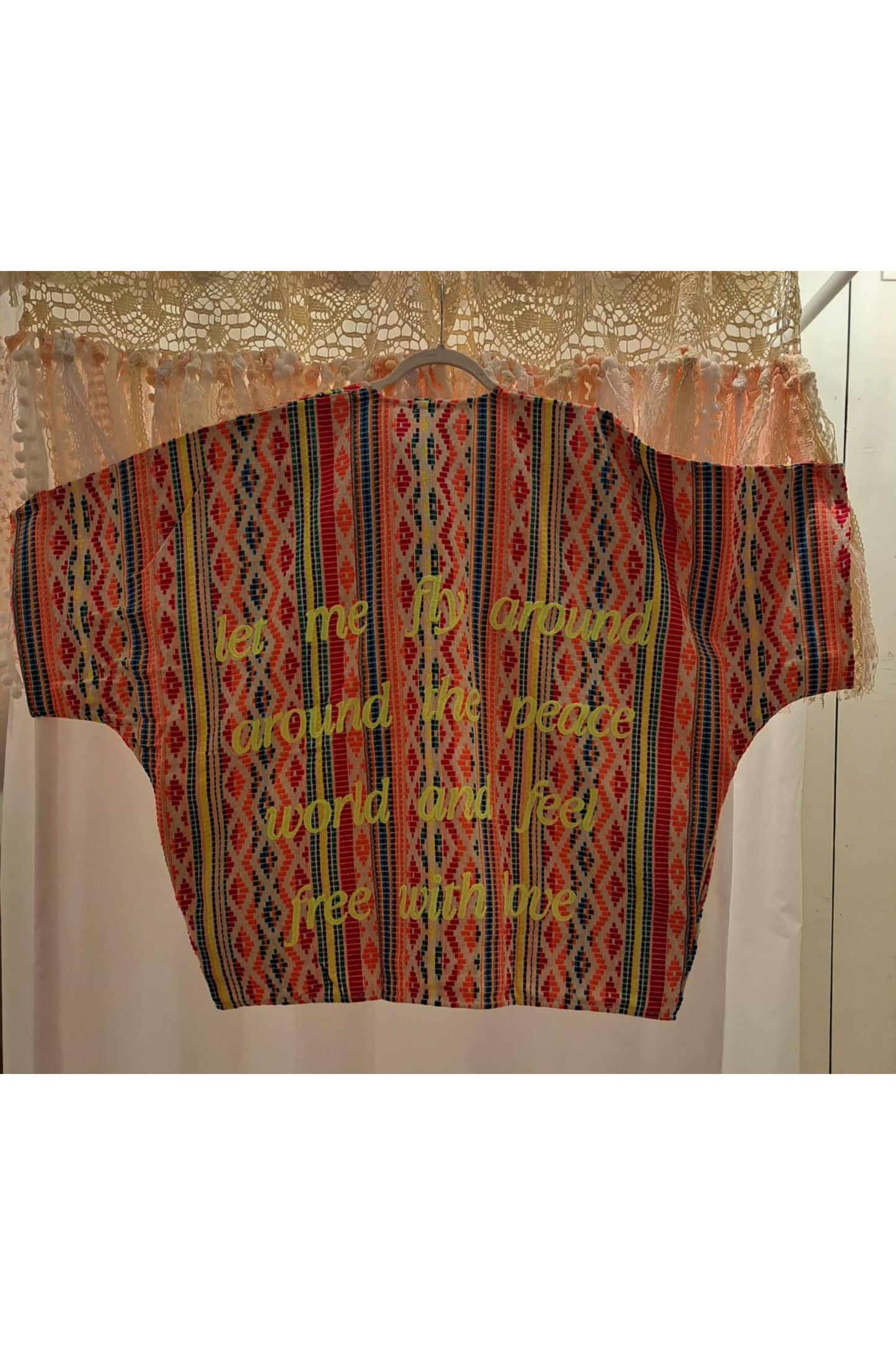 Korte Kimono - fluo print