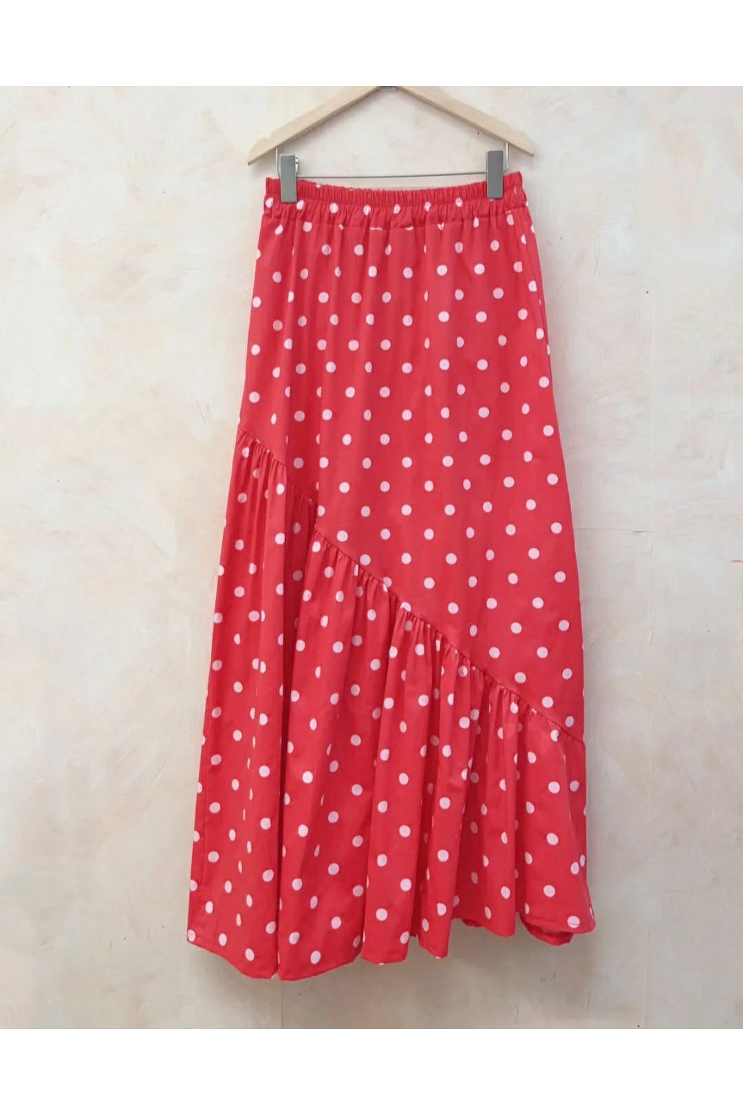 Maxirok Polka Love Rood