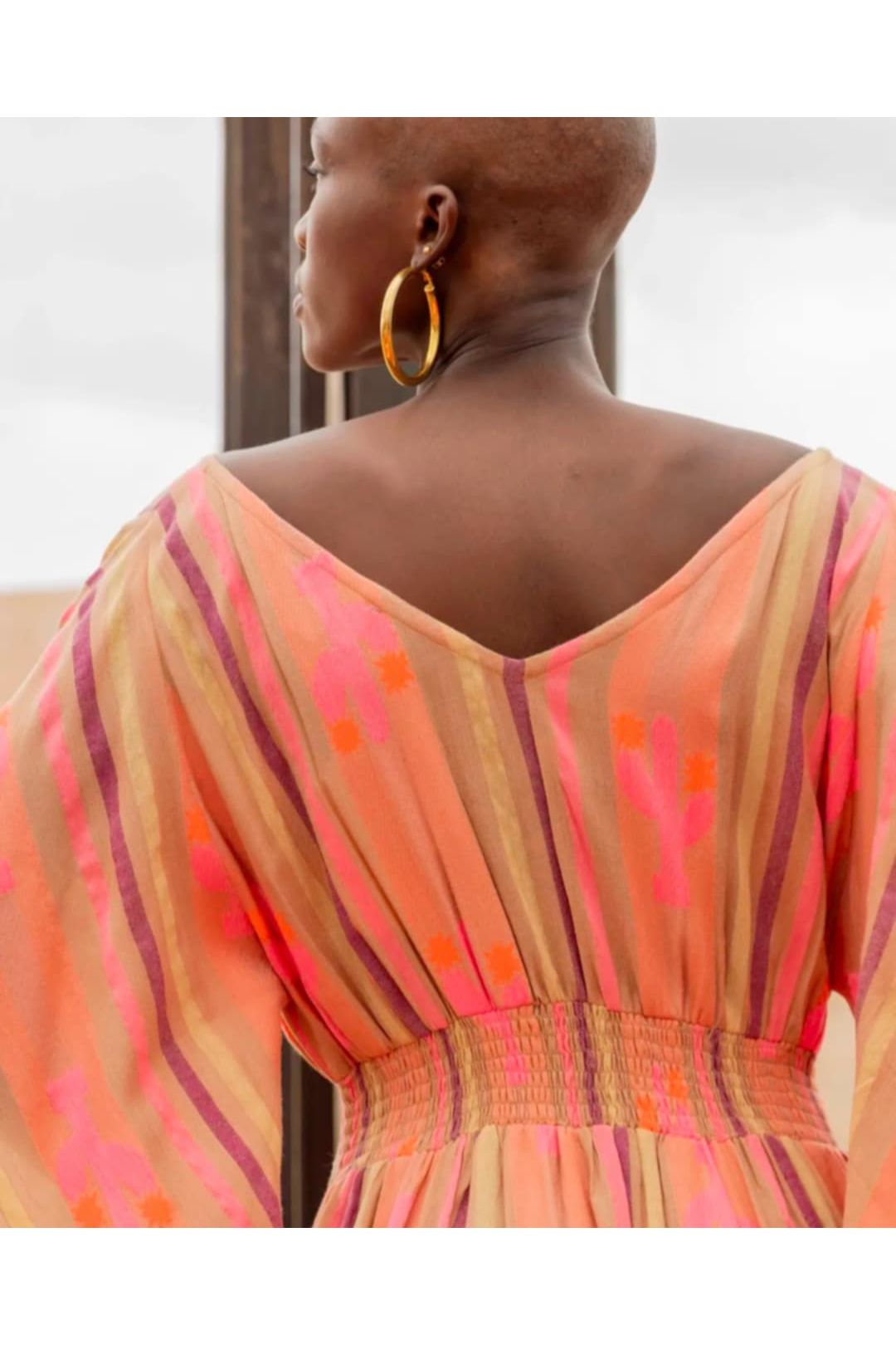 Maxi Jurk met Neon Print