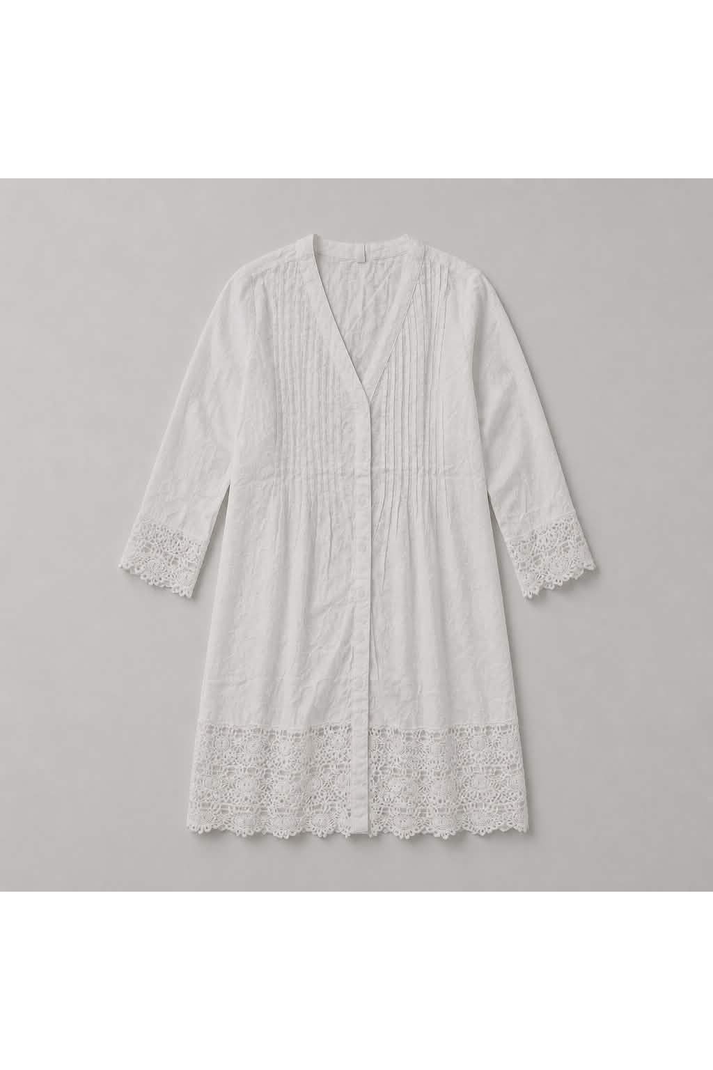 Tuniek met jacquardkant
