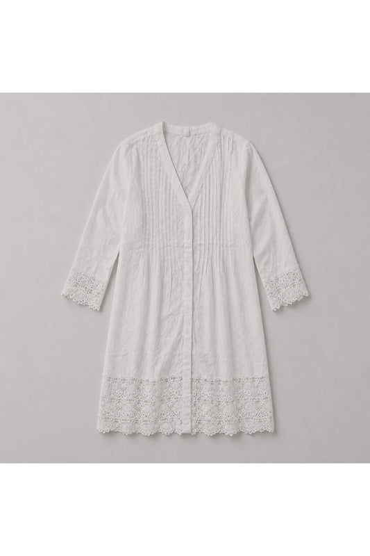 Tuniek met jacquardkant