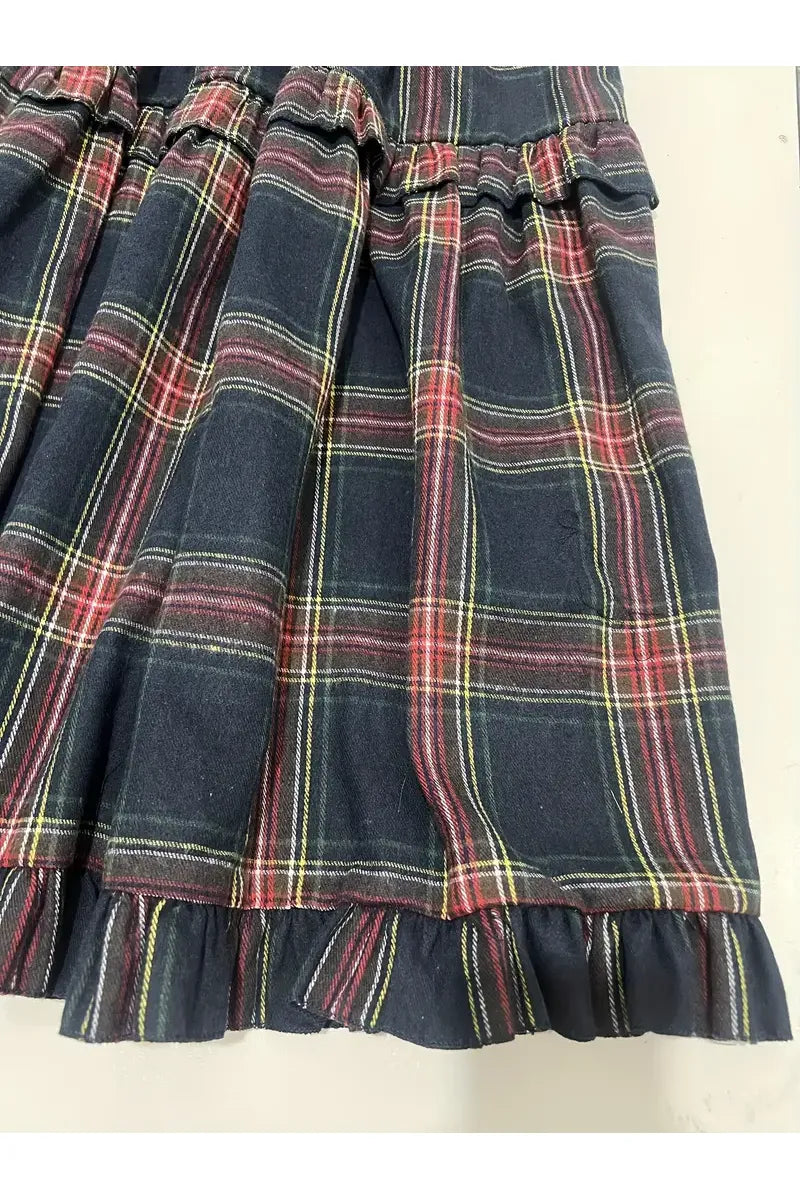 Geruite rok met stroken