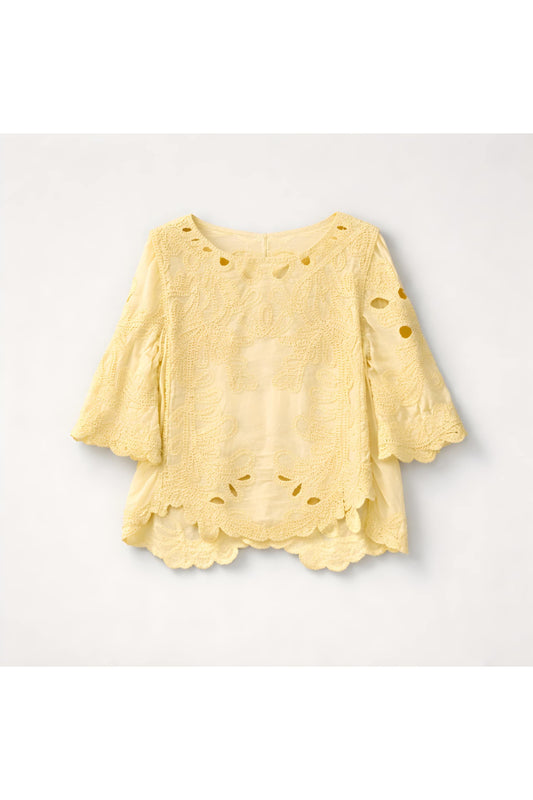 Boho Top geel