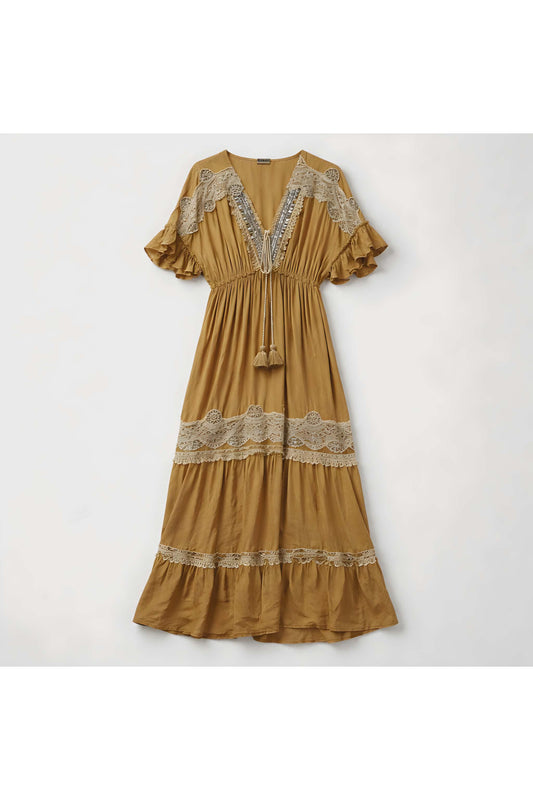 Boho Lace Maxi Dress