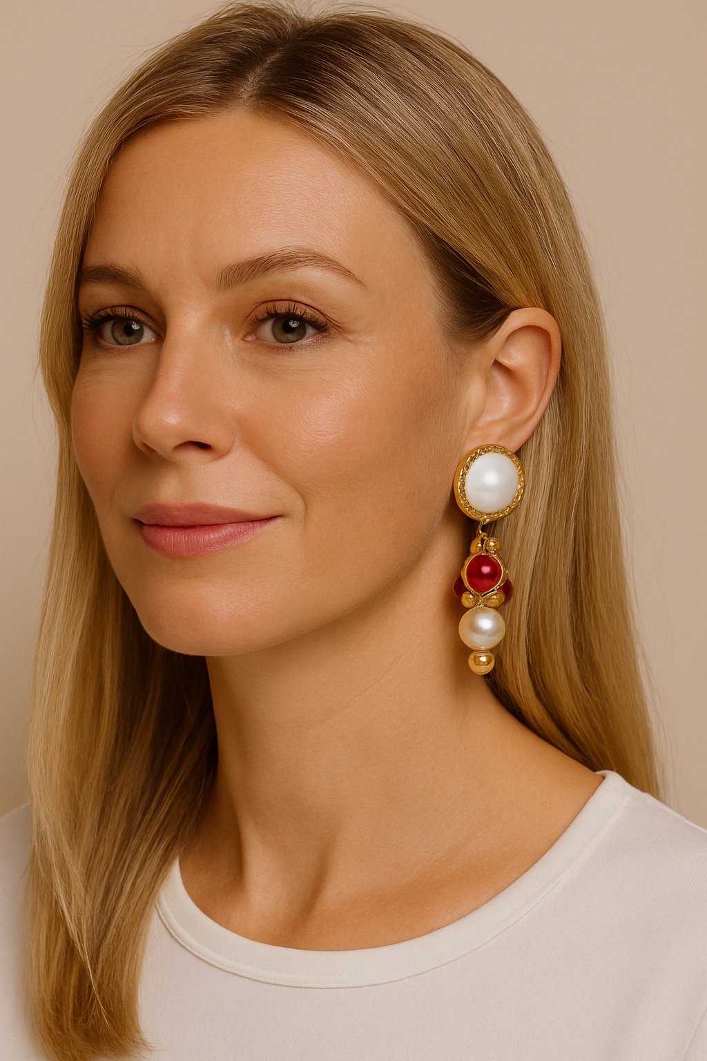 Oorbellen Pearl & Ruby