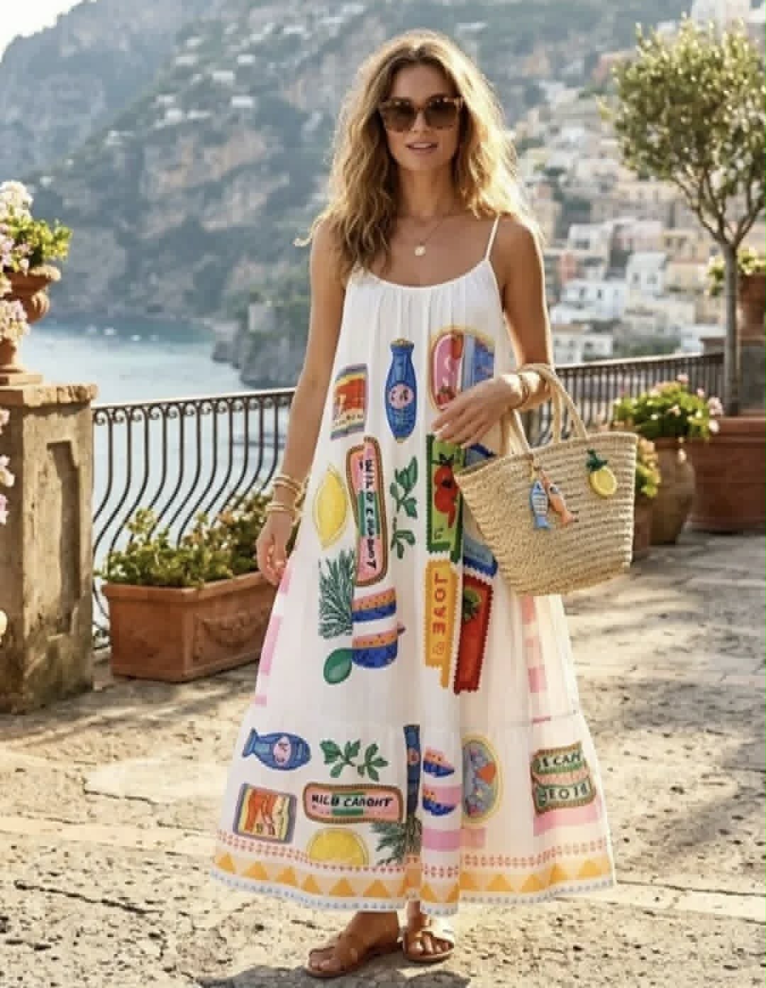 Maxi Jurk Amalfi Dreams