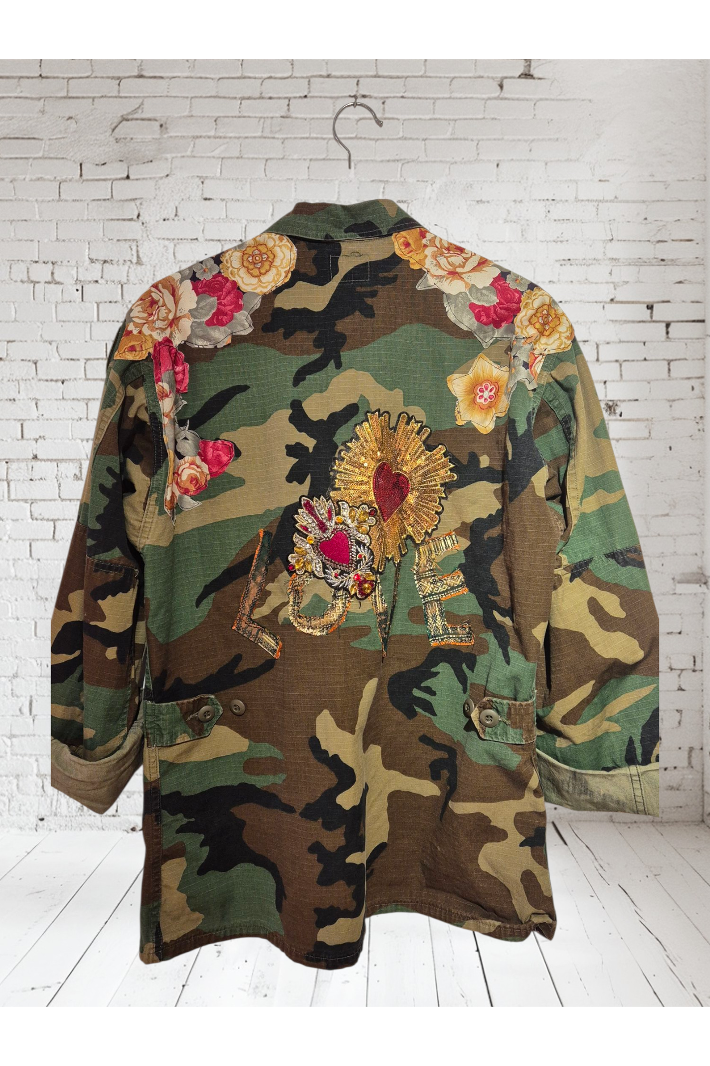 One of a Kind Military Jacket “LOVE”