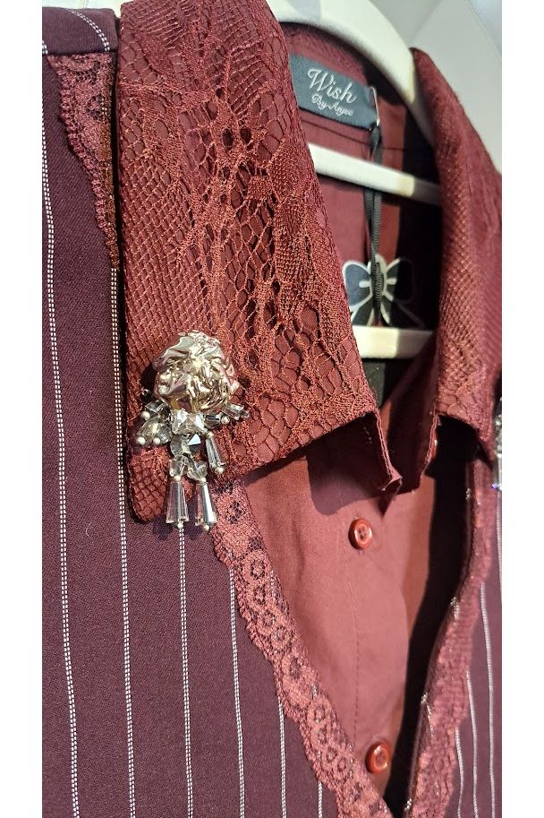 Gilet & Bloes bordeaux