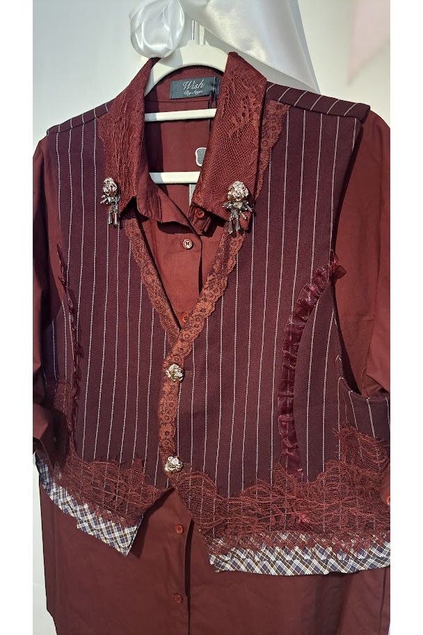 Gilet & Bloes bordeaux