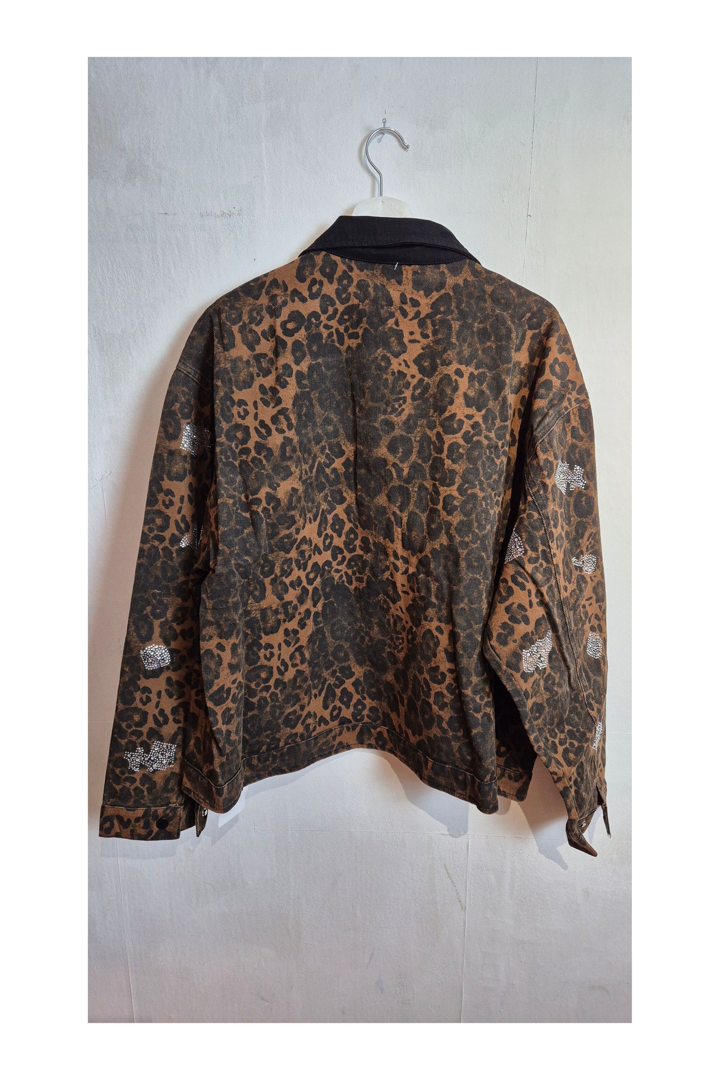 Luipaardvest met Strass & Steentjes