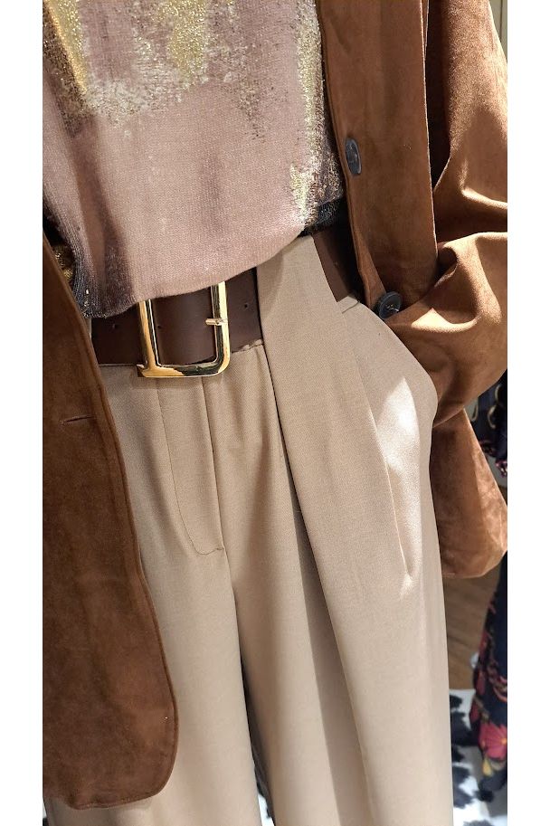 Broek Beige Elegant