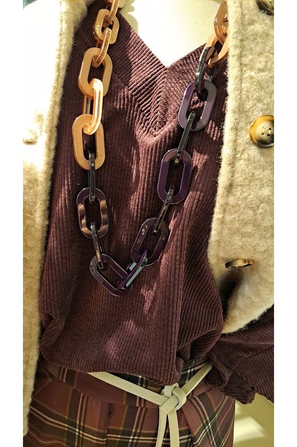 Kunsthars Ketting –Roze & Paars