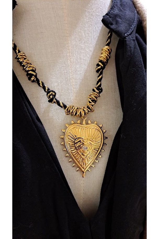 Ketting met hart en oog