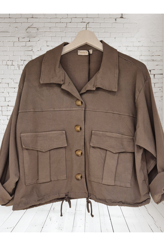 Kort Vest “Urban Soft” – Taupe