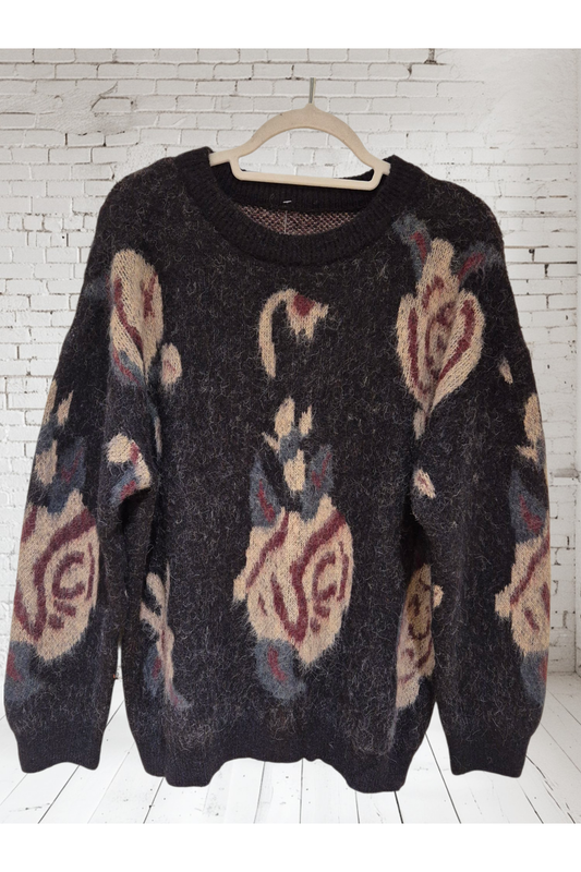 Gebreide Bloemenpull