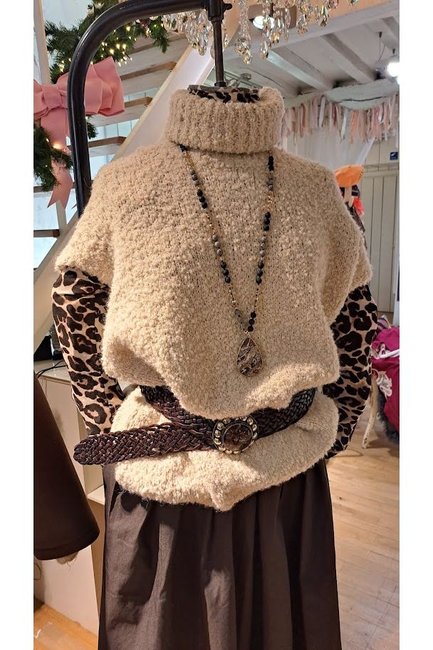 Sous pull Leopard groot