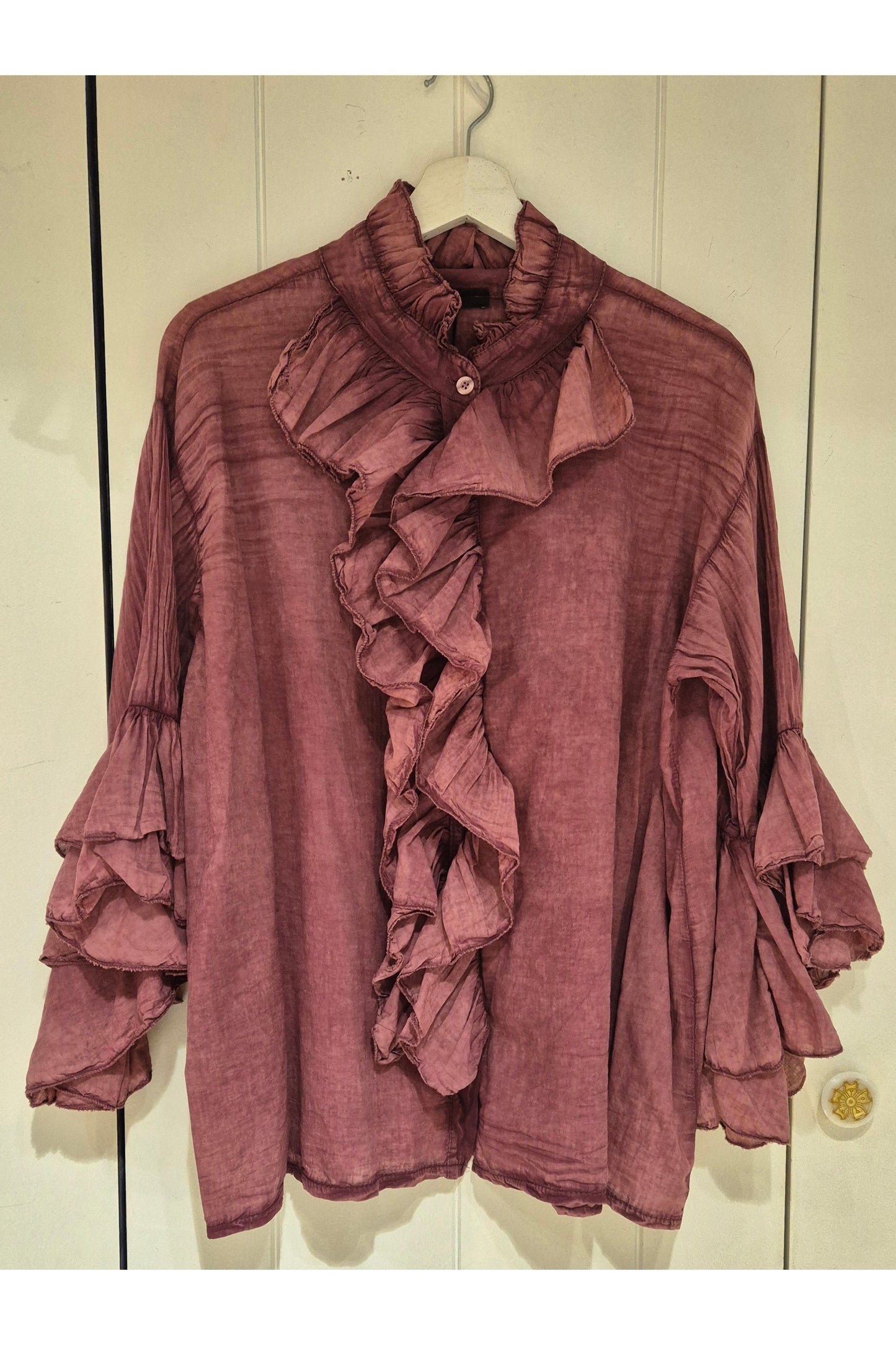 Ruffle Blouse Pink