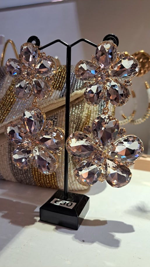 Oorbellen crystal bloom