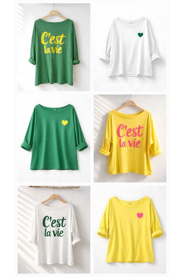 T-shirt “C’est la vie” wit