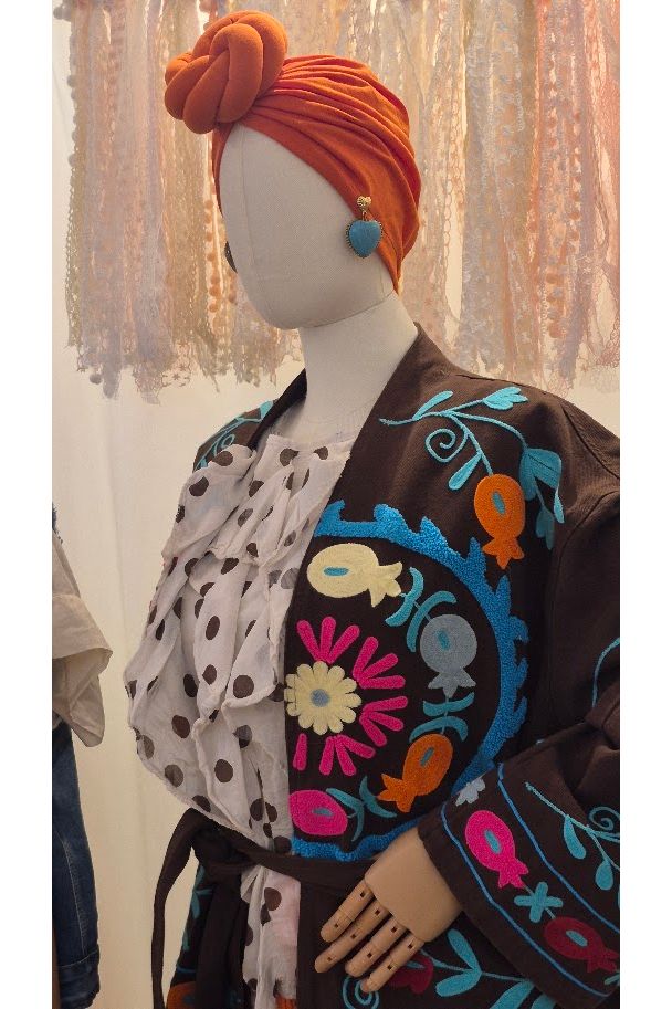 Kimono Jacket Boho Bloom – Chocolate