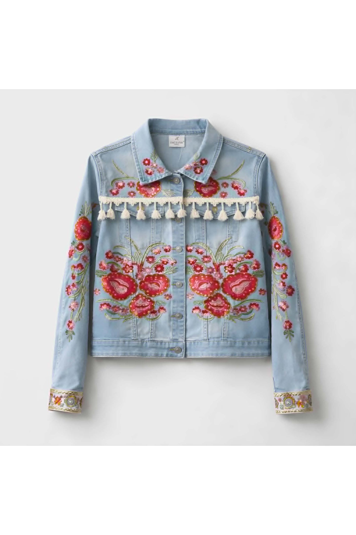 Boho Bloom Denim Jacket