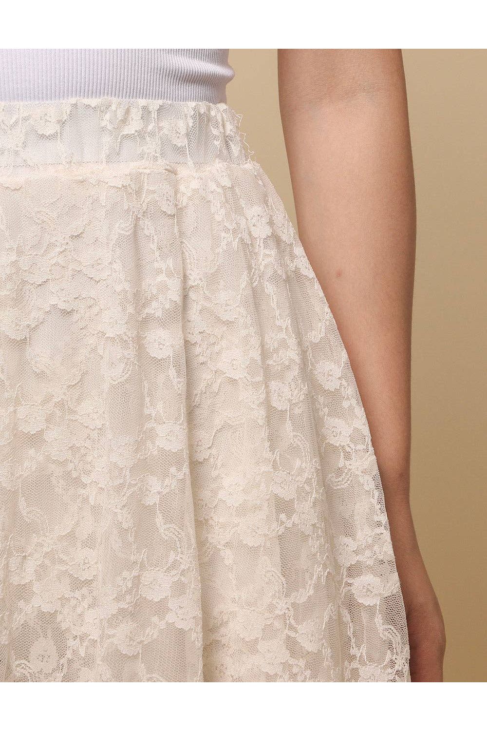 Bohemian Lace Midi Skirt