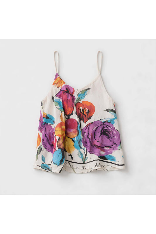 Top met bloemenprint