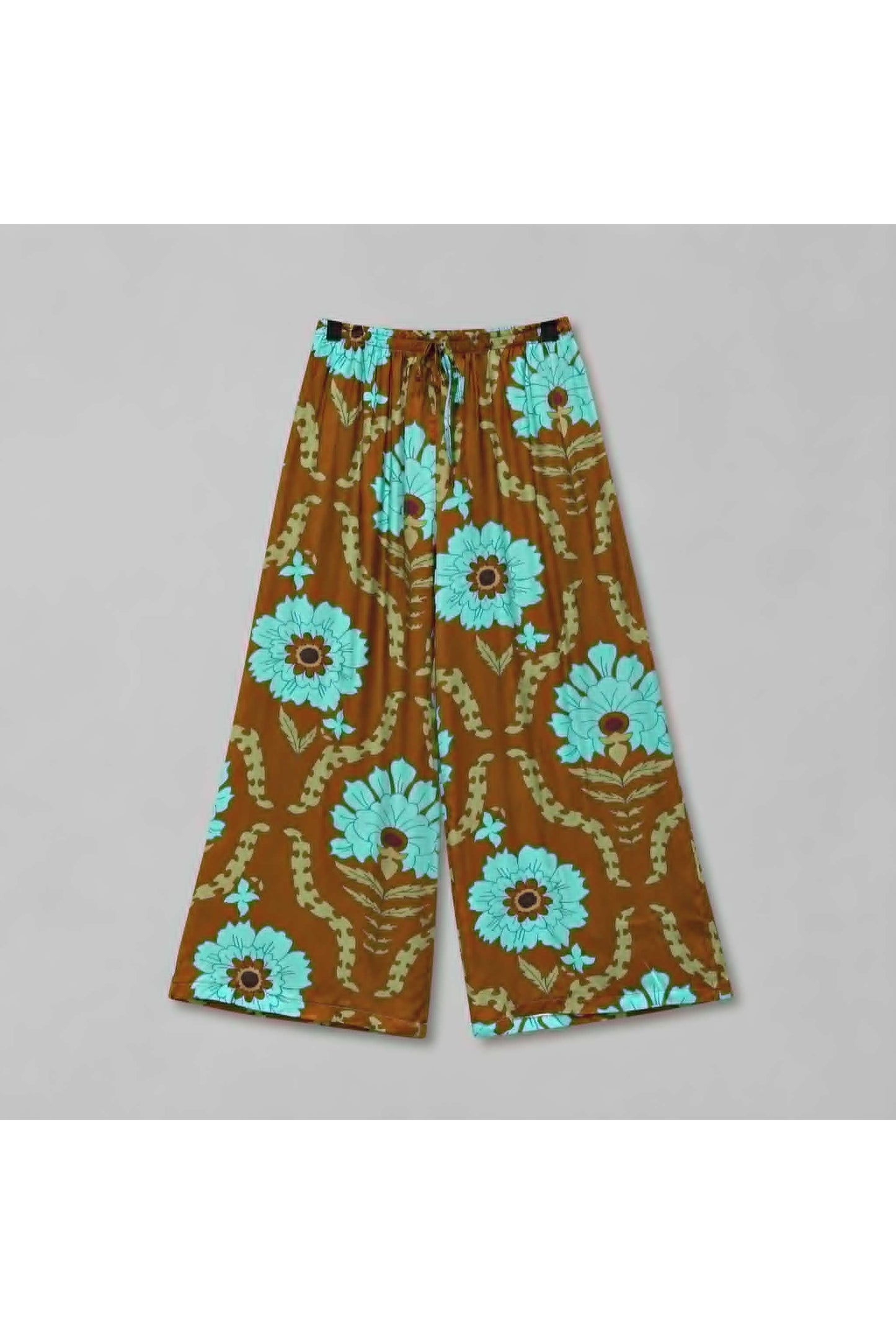 Sahara Bloom Broek Turquoise