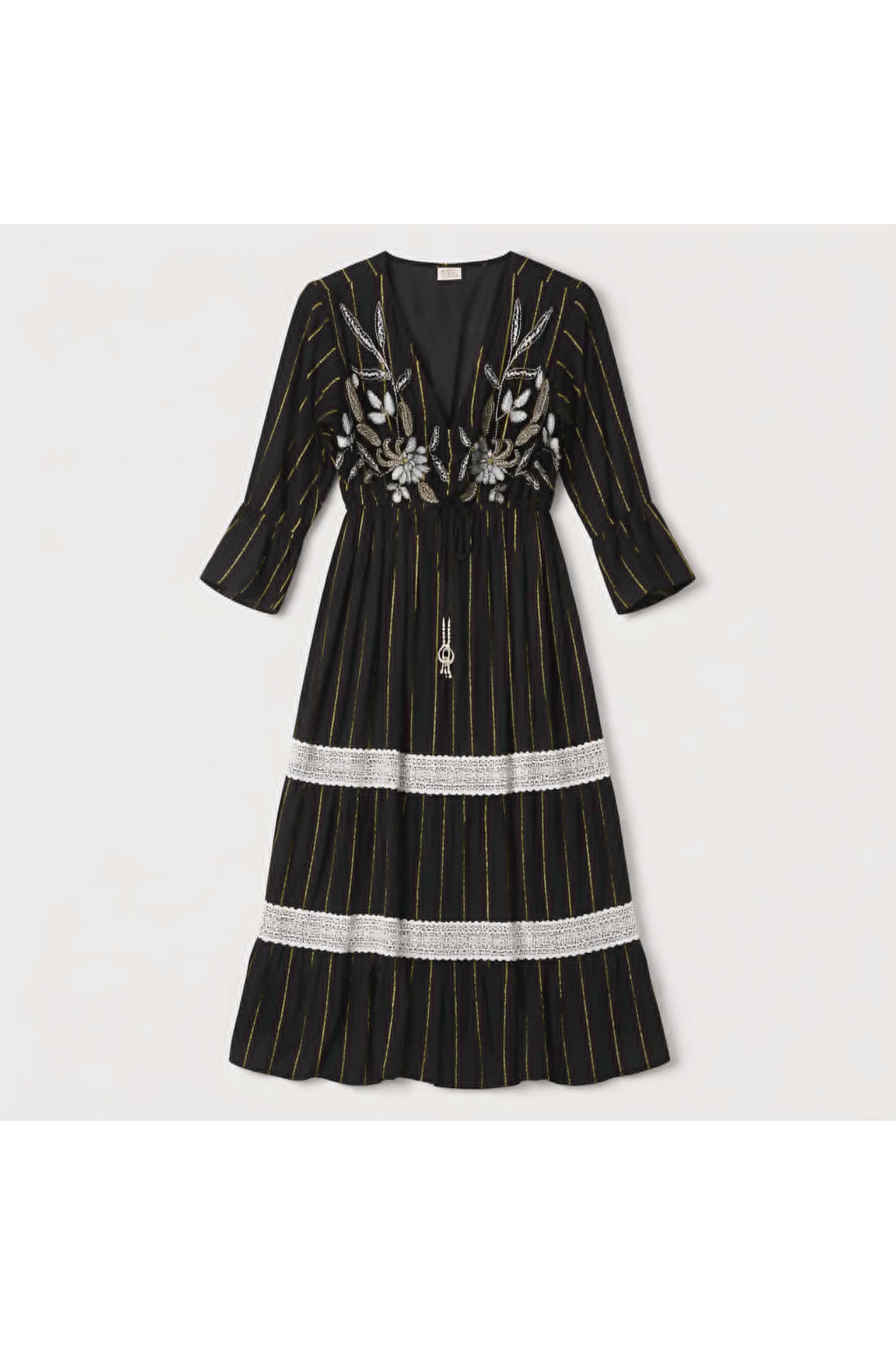 Bohemian Maxi Jurk Zwart