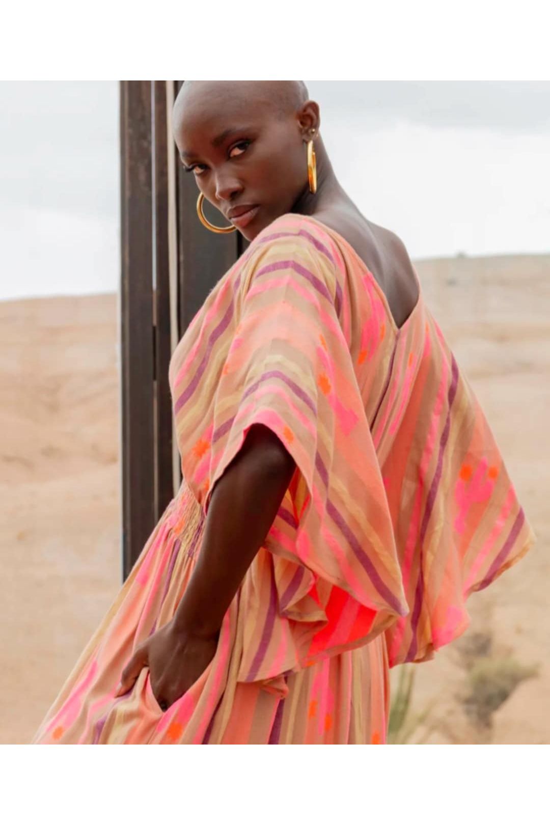 Maxi Jurk met Neon Print